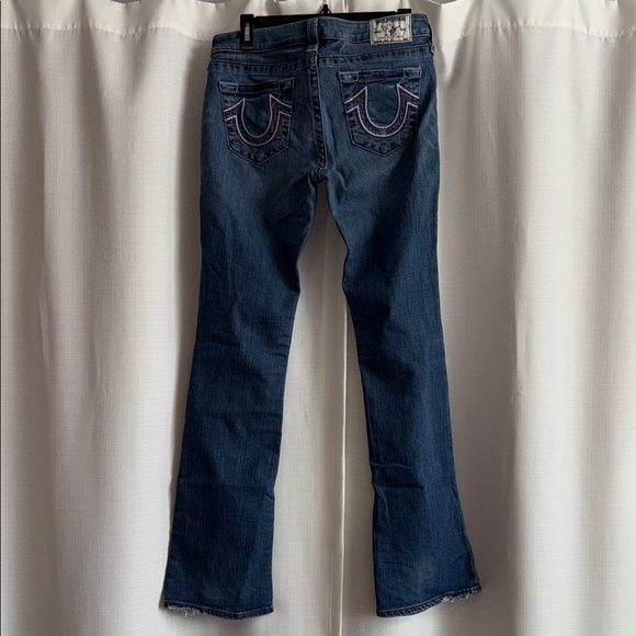 True Religion Women's Dark Blue Flare Jeans - Picture 1 of 5